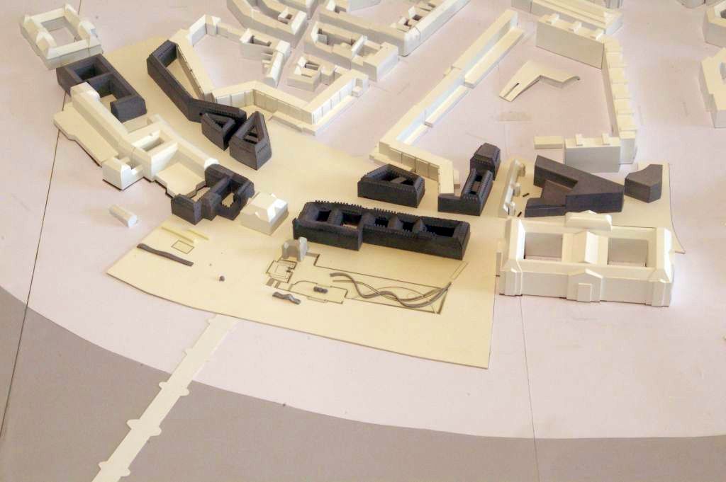 Im Bild ist ein Modell des Wettbewerbteilnehmers M&R Ingenieurbüro / GAMa, Dresden / Stuttgart zu sehen.