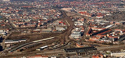 Gebiet des Alten Leipziger Bahnhofs und Umgebung
