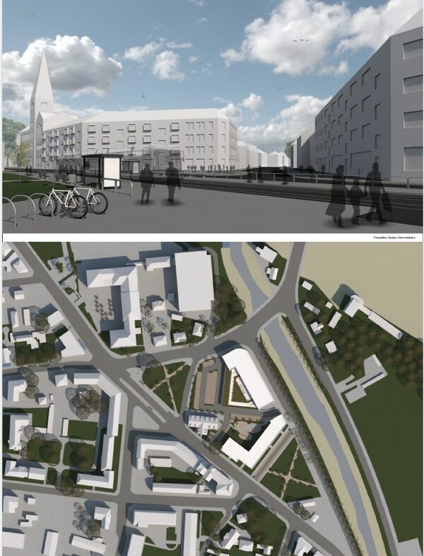 Foto zeigt den Entwurf des Büros Dr. Scholz Gesamtplan GmbH, Dresden