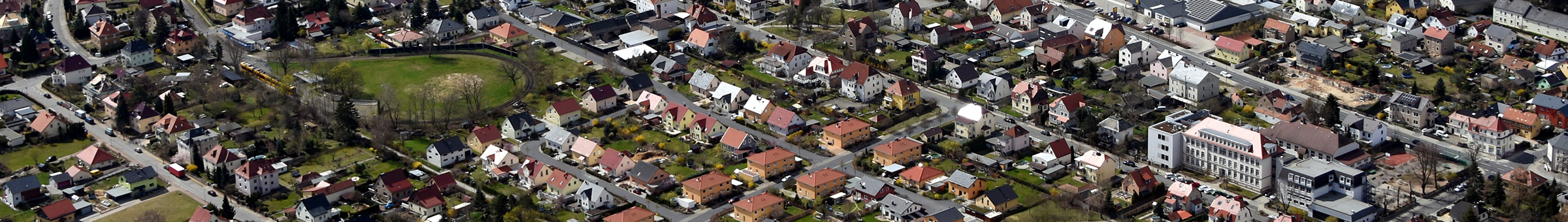 Luftbild der Ortschaft Weixdorf