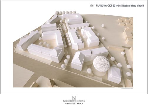Städtebauliches Modell für das ehemalige Ostravorwerk, Stand Oktober 2019