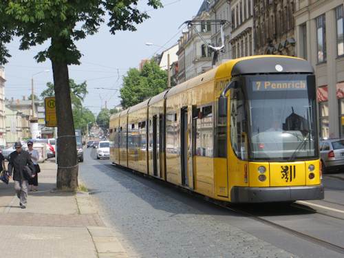 Dresden straßenbahn in 6 Route: