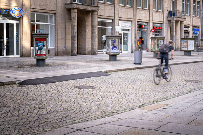 Radfahrer auf der Seestraße