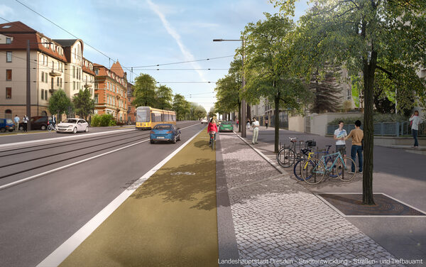 Planungsansicht auf Höhe Goethe-Institut