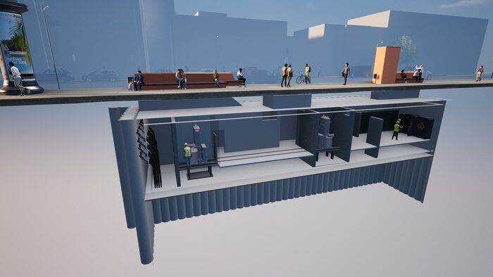 Visualisierung Eschenplatz Gleichrichterunterwerk