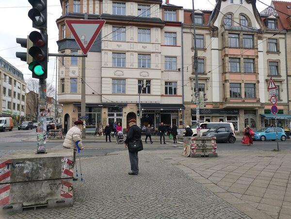 Kreuzungsbereich Königsbrücker Straße Bischofsweg