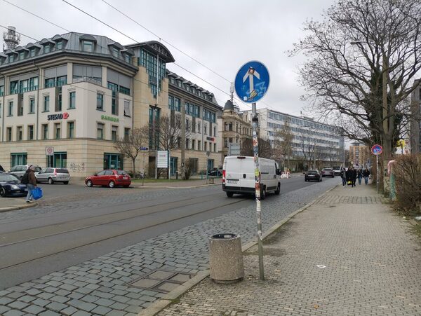 Verkehrsschild Königsbrücker Straße
