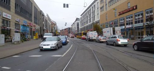 Straßenansicht Kesselsdorfer Straße