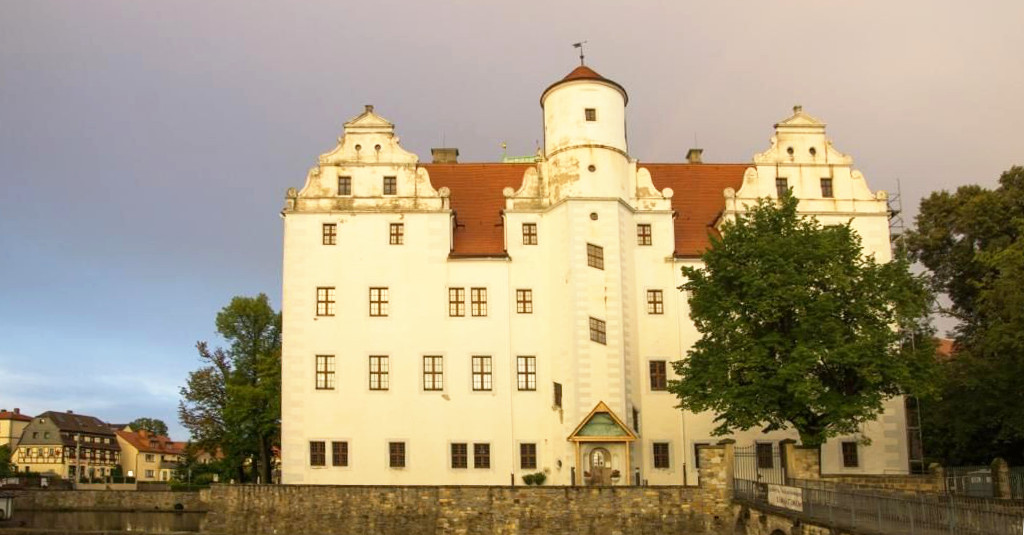 Das Schloss Schönfeld in der Ortschaft Weißig/Schönfeld.