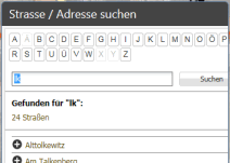 Adresssuche