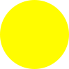 gelber Kreis wie der einer Ampel und bedeutet "Achtung, aufpassen"