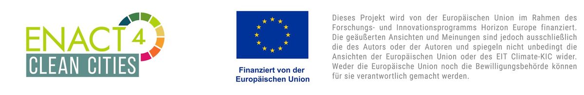 Logo von EnAct4CleanCities und Europäischen Union