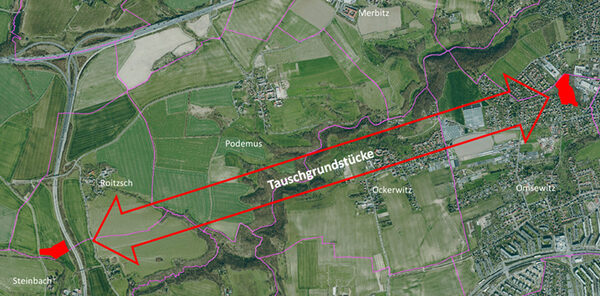 Veranschaulichung Freiwilliger Landtausch