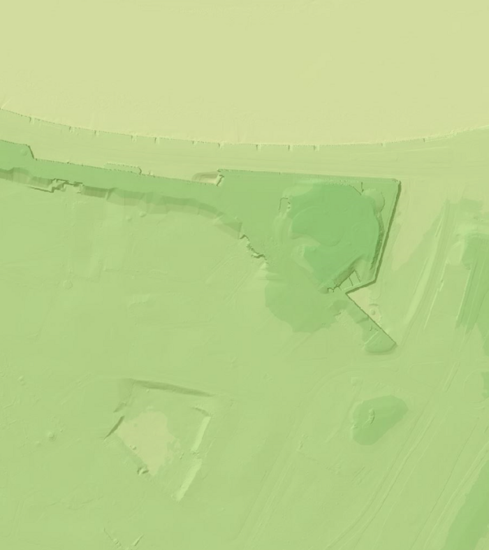 Die Abbildung zeigt das Digitale Geländemodell