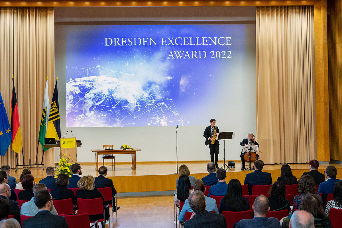 Musikalische Darbietung im Rahmen der Verleihung des Dresden Excellence Award 2022