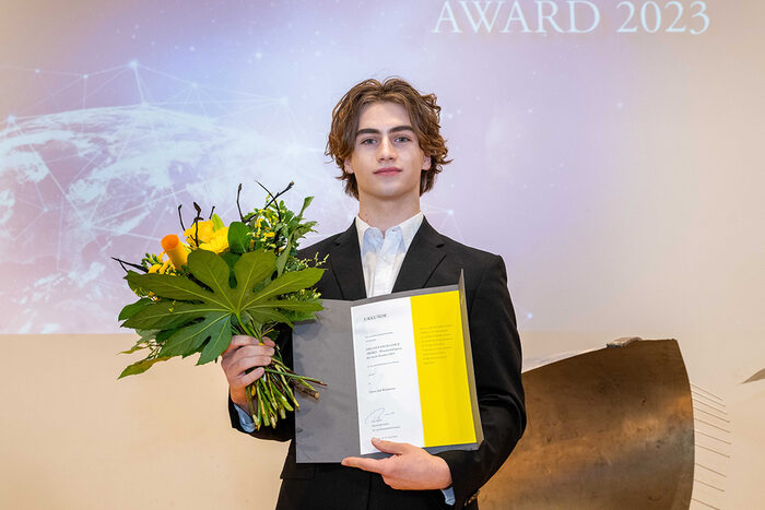 Preisträger Jack Rexhausen bei der Verleihung des DRESDEN EXCELLENCE AWARD
