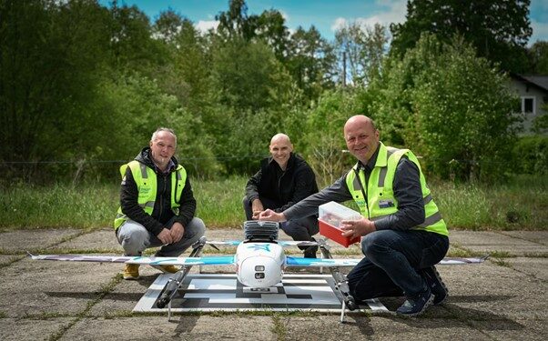Präsentation einer Drohne von German Copters