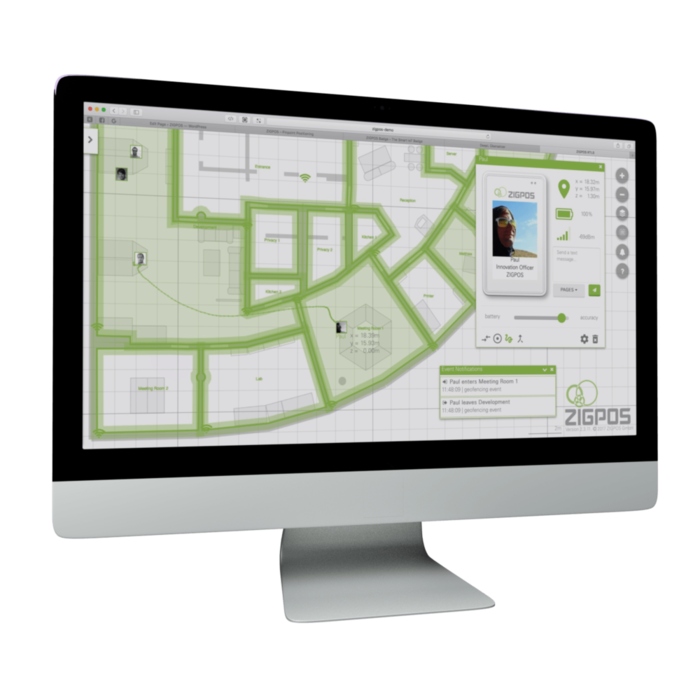 Das Echtzeit Lokalisierungs-System ist ein drahtloses Sensor-Netzwerk, welches hochgenaue ortsbasierte Anwendungen in GPS-unzugänglichen Bereichen ermöglicht. (ZIGPOS)