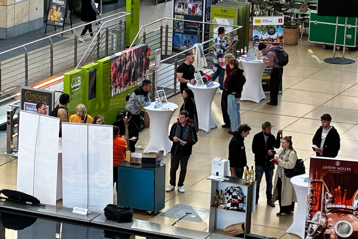 Teilnehmer an der Dresdner Jobbörse Weihnachtsmarkthändler