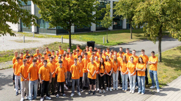 Gruppenfotos von Auszubildenden