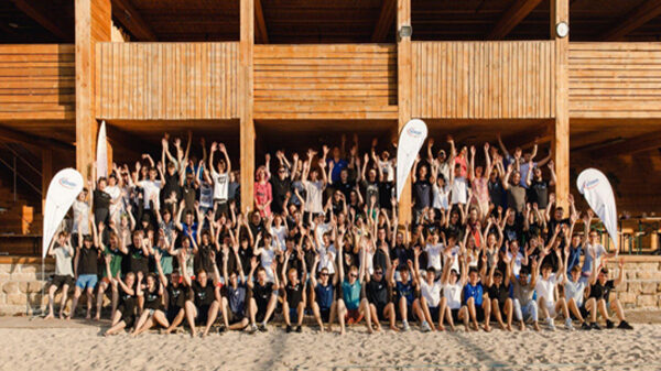 Gruppenfotos von Auszubildenden