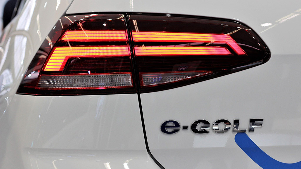 Backlight of a Volkswagen Golf (electric)