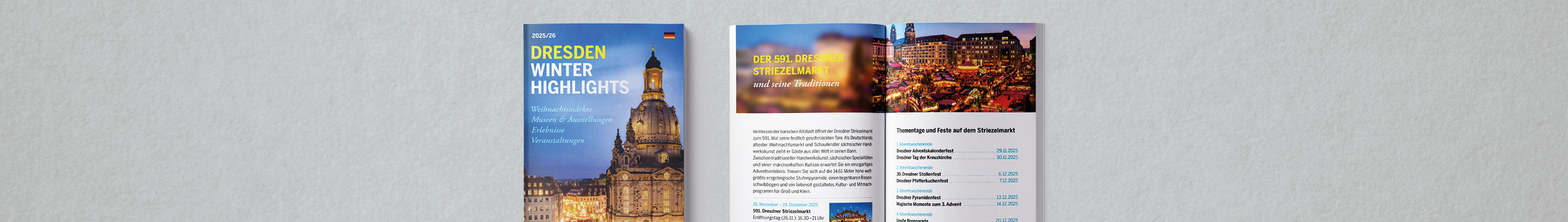 Broschüre Dresden Winter Highlights 2025-2026