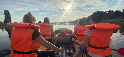 Sunset tour by inflatable boat