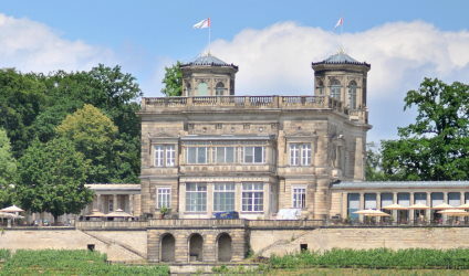 Das Lingnerschloss ist das mittlere der drei Elbschlösser.