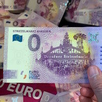 Null-Euro Schein Motiv Striezelmarkt