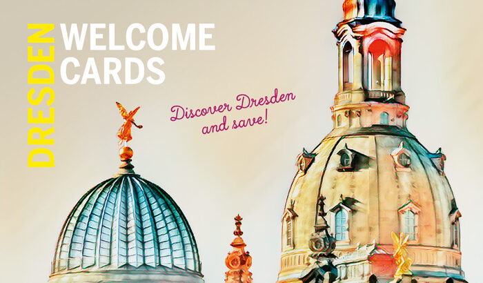Мотив обложки брошюры "Dresden Welcome Cards"